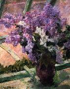 Lilacs in a Window Mary Cassatt